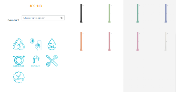 buitendouche solar BIG Happy Five F600