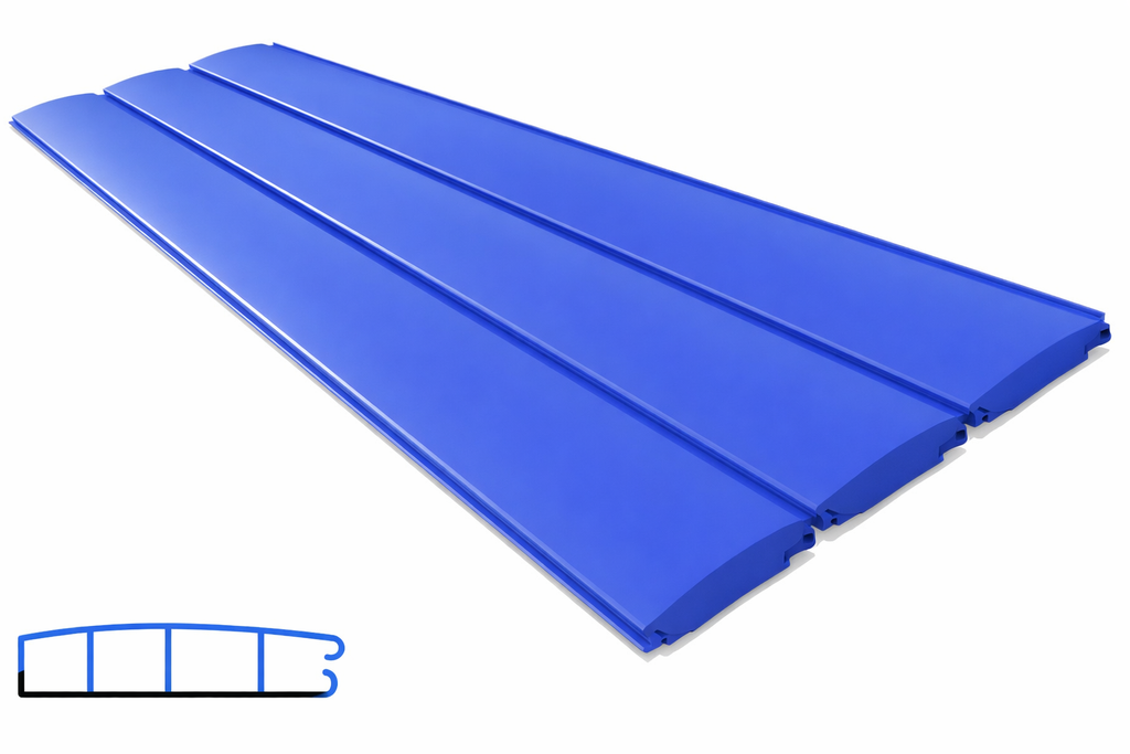 PC solar lamellen marijnblauw- per lopende meter