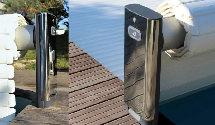 Opbouwrolluik Maytronics Air Cover 200 (tot 3 m, Witte steunpoten, Standaard bediening sleutel)