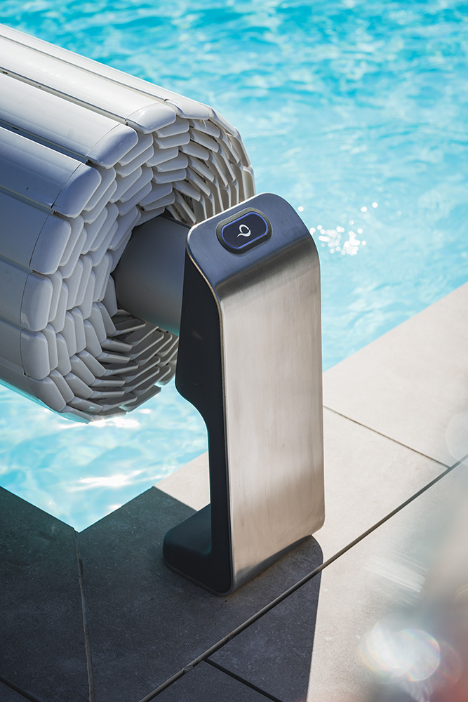 Opbouwrolluik Maytronics Air Cover 300 (tot 3 m, Wit gelakt inox)