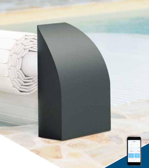Opbouwrolluik Abriblue Contura laag (tot 3 m, Standaard pakket)