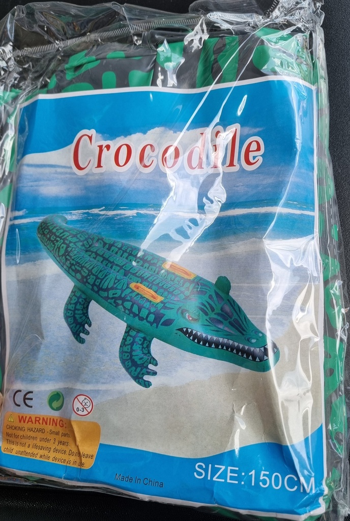 Opblaasbare Krokodil 1,5m