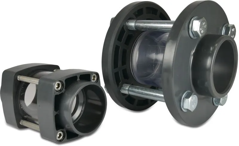 Kijkglas 50mm mof-DN40 transparant type A 