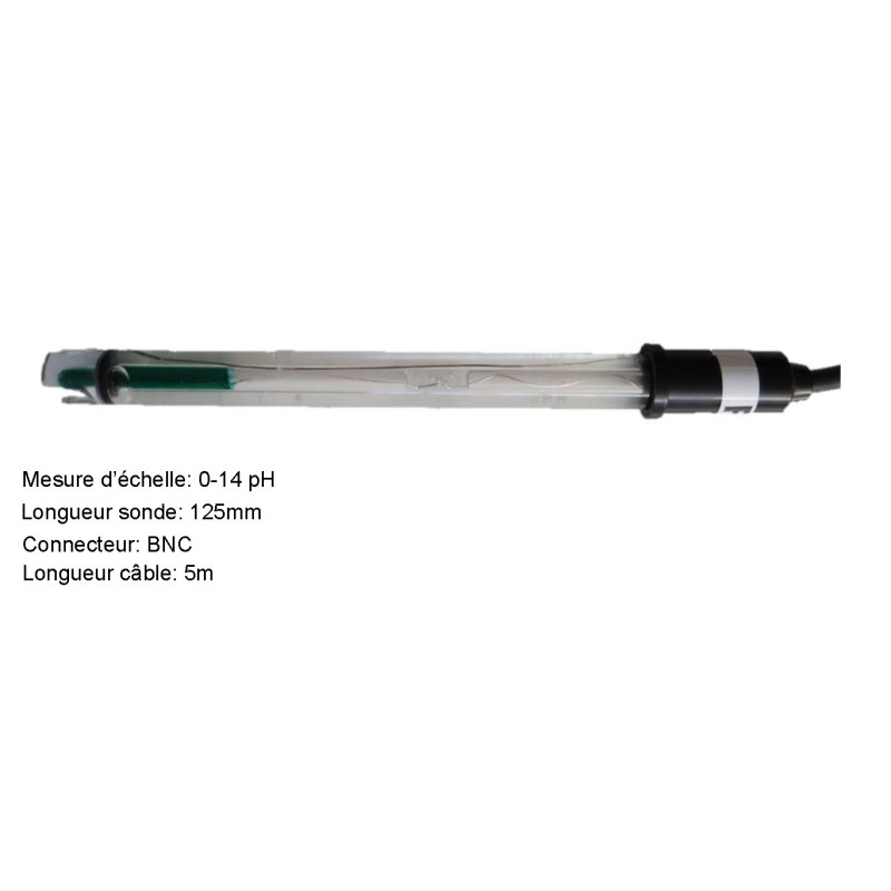 pH-meervoudige groene gel sonde met 5 m kabel