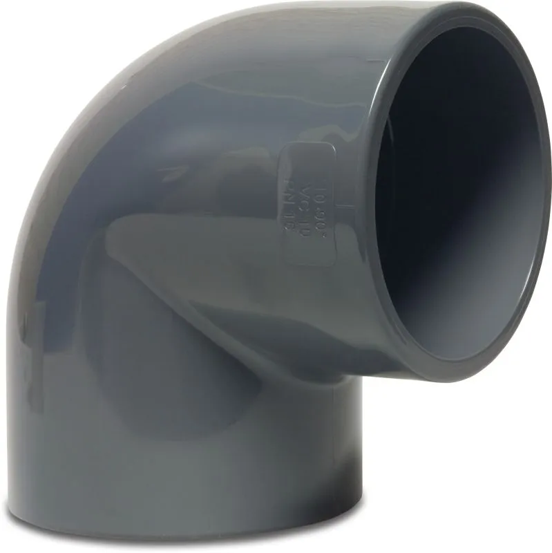 Knie 50 mm -90° PVC-U .