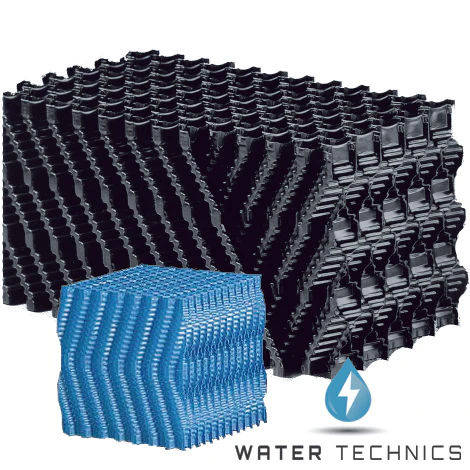 Filterblok honingraat zwart 240x30x30cm