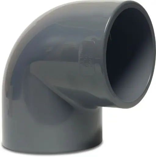 Knie 50 mm -90° PVC-U .