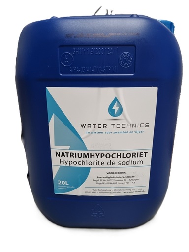Chloor vloeibaar 20 liter (B Care)