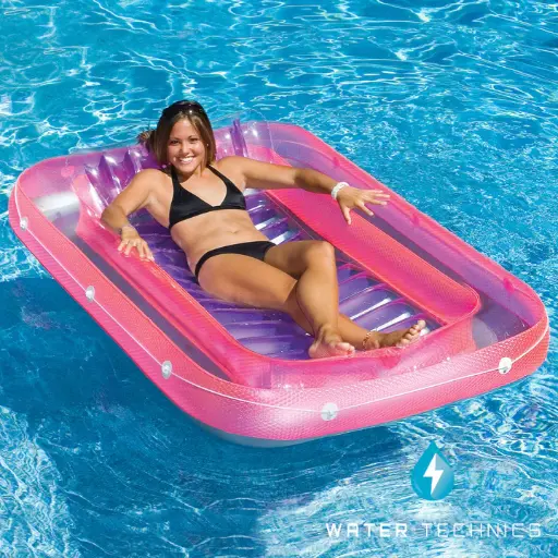 Grote roze luchtmatras