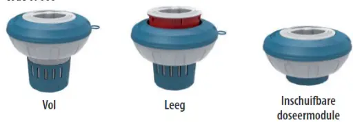 Drijvende Chloor doseerder-groot model