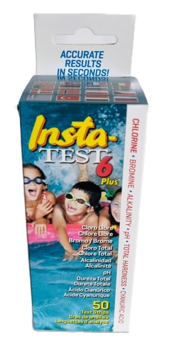 Insta‑Test 6 Plus – 50 zwembadteststrips