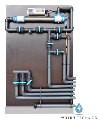 Prefab Technisch Paneel Rechts– Ø 63mm – Incl. 80W UVC & Bypass